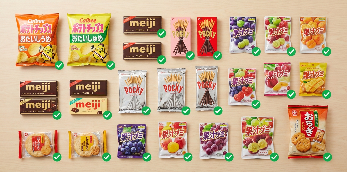 オーストラリアに送れるお菓子の見分け方