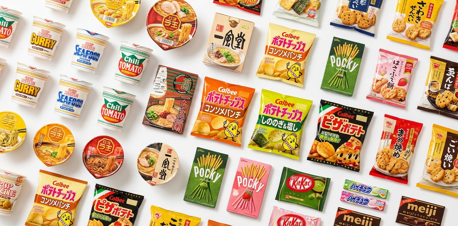 カップラーメン・お菓子の中国発送可否