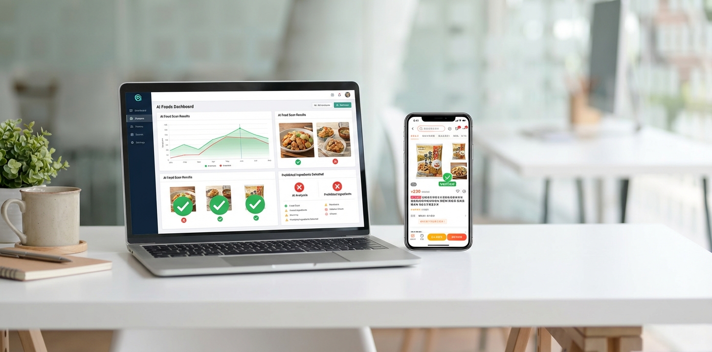 AI禁制品チェックツールで食品を確認