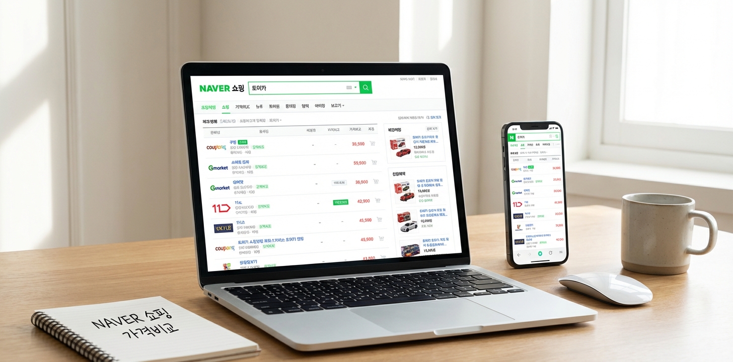 Naver Shoppingでトミカを探す方法