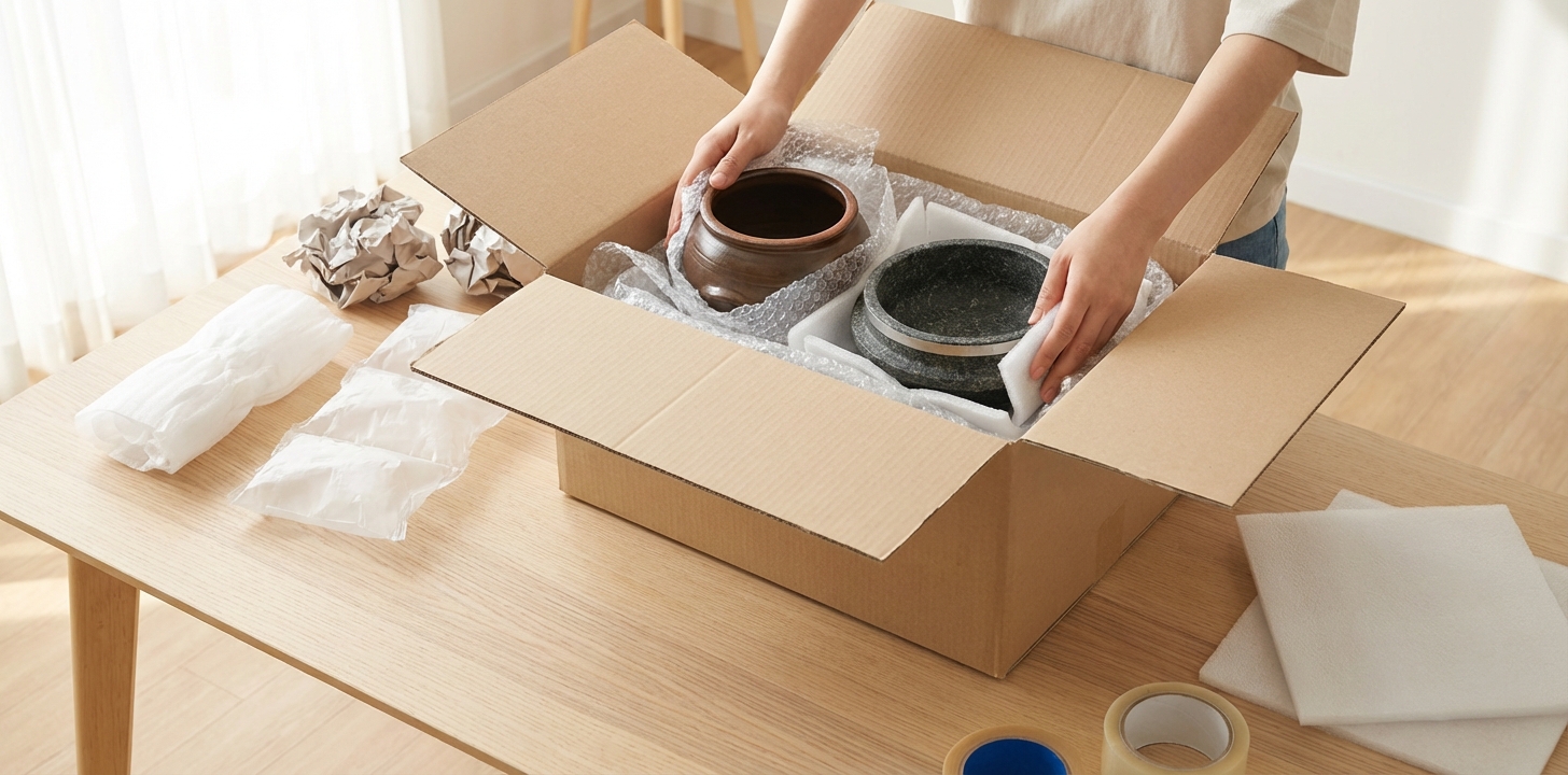 転送時の梱包と注意点