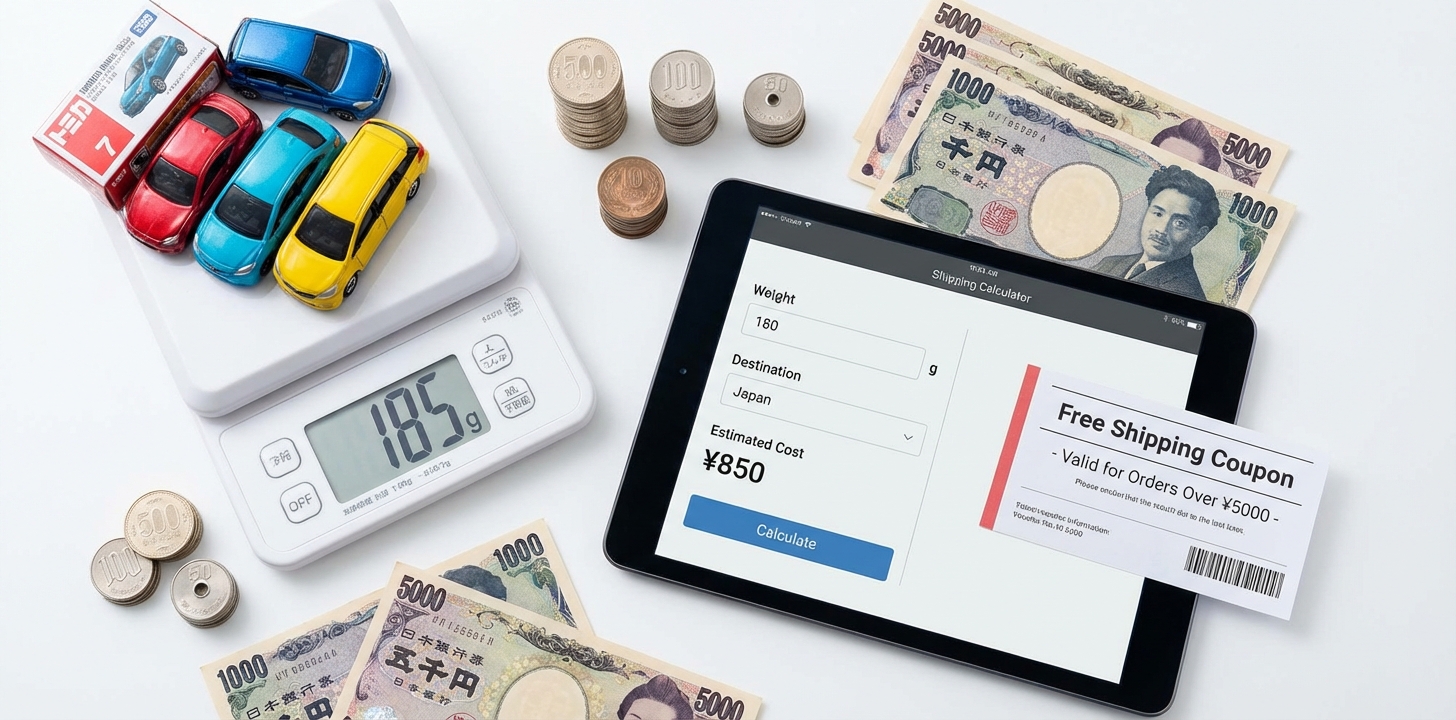 韓国からトミカを送る送料・関税の目安