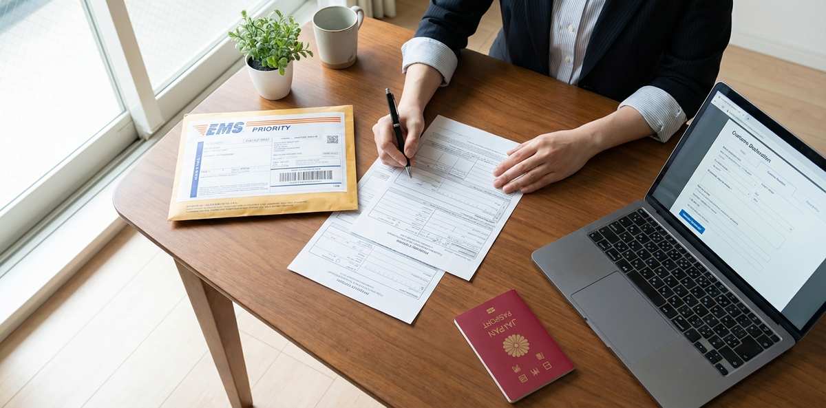 EMSアメリカ発送のコツとインボイス