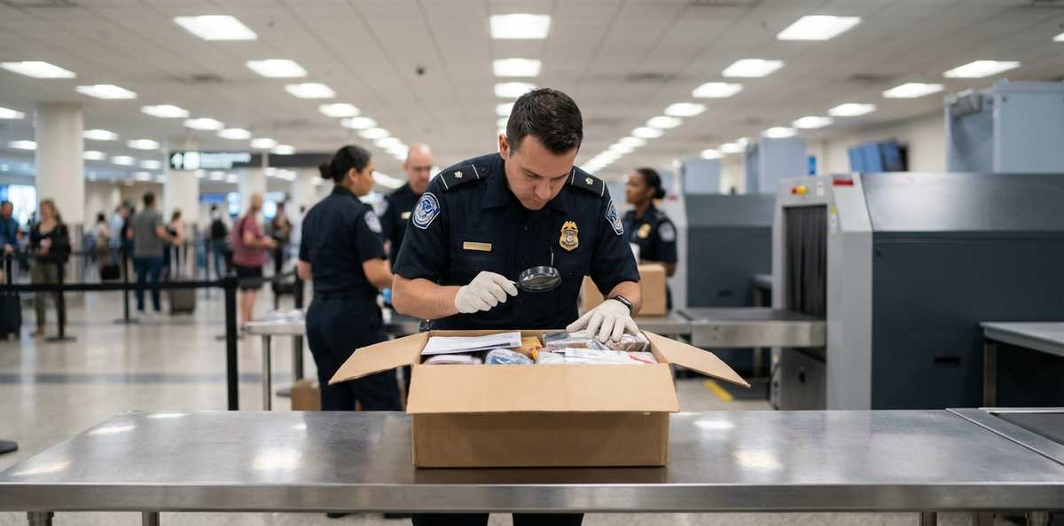 国際郵便の食品禁制品チェックイメージ