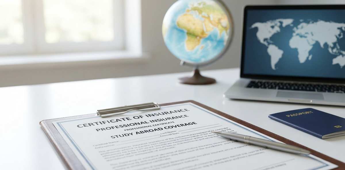 英文保険証明書のイメージ