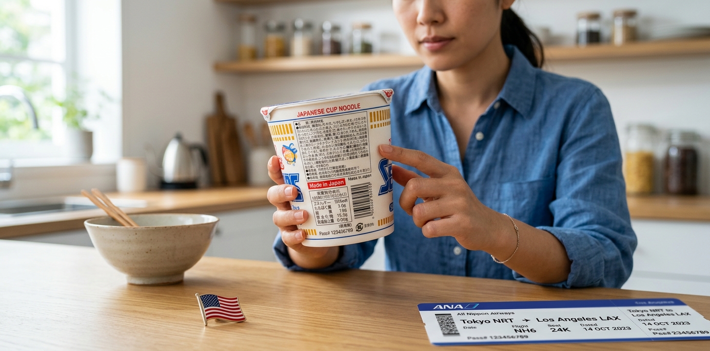 アメリカに持ち込みやすいカップ麺の選び方