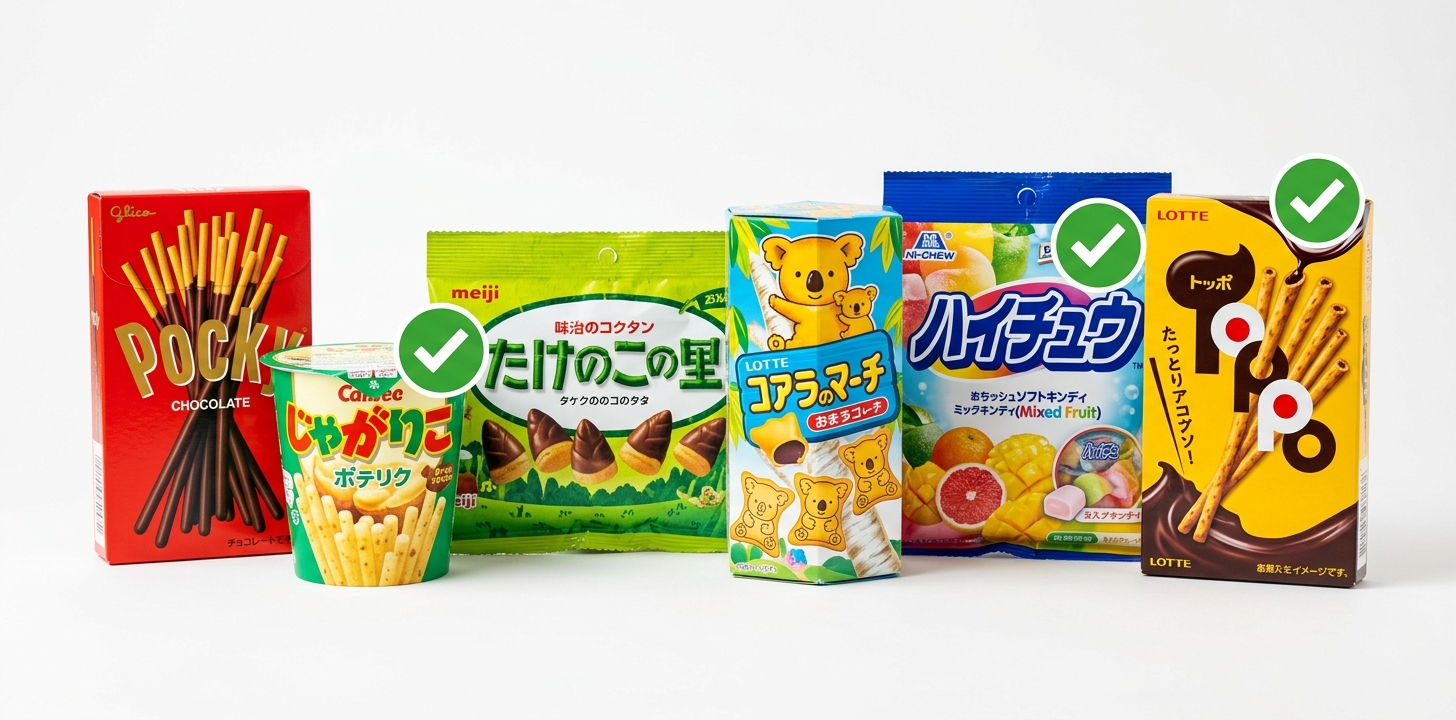 カナダに持ち込めるお菓子
