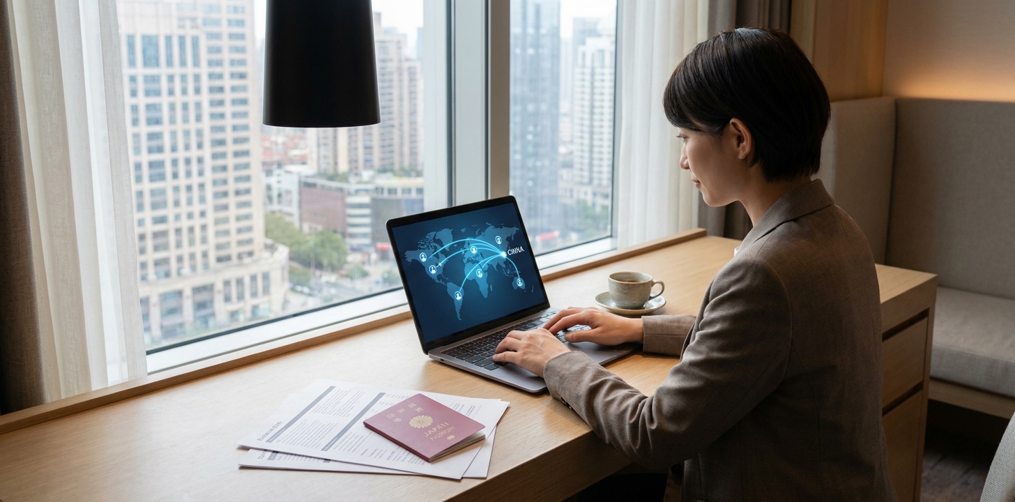 VPNを設定して中国でNetflixを視聴する手順のイメージ
