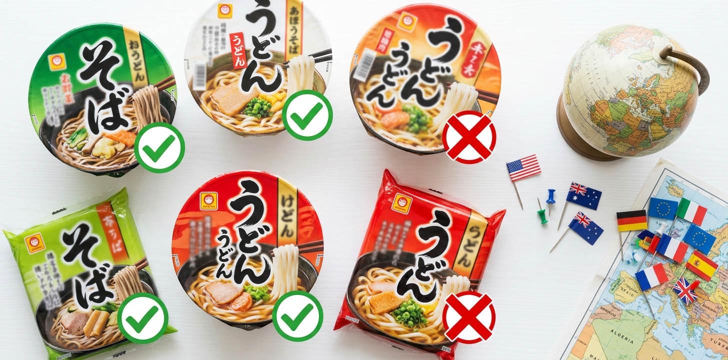 どん兵衛 海外持ち込み 国別ルールと商品別成分ガイド