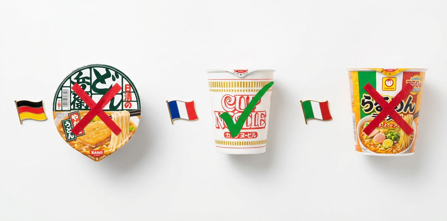 ドイツ・フランス・イタリア カップ麺持ち込み国別ガイド