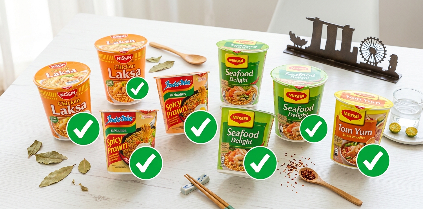 シンガポールへ持ち込みやすい安全なカップ麺の選び方