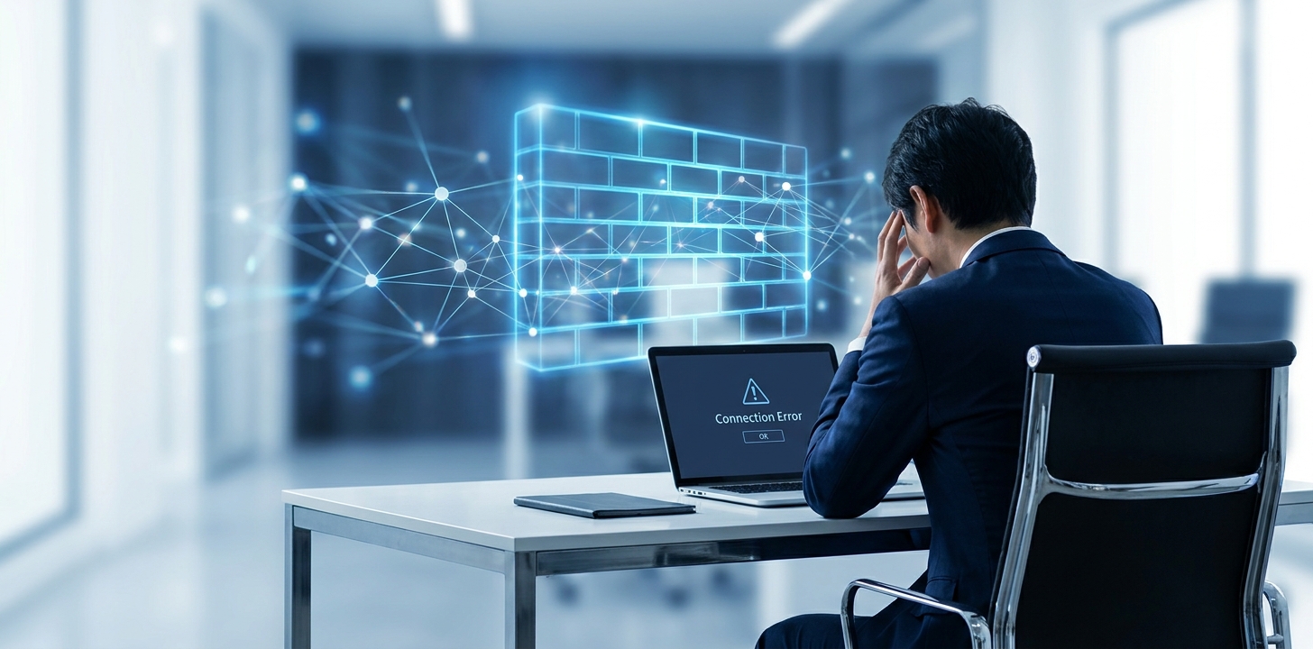 中国でClaudeが使えない状態を示すイメージ