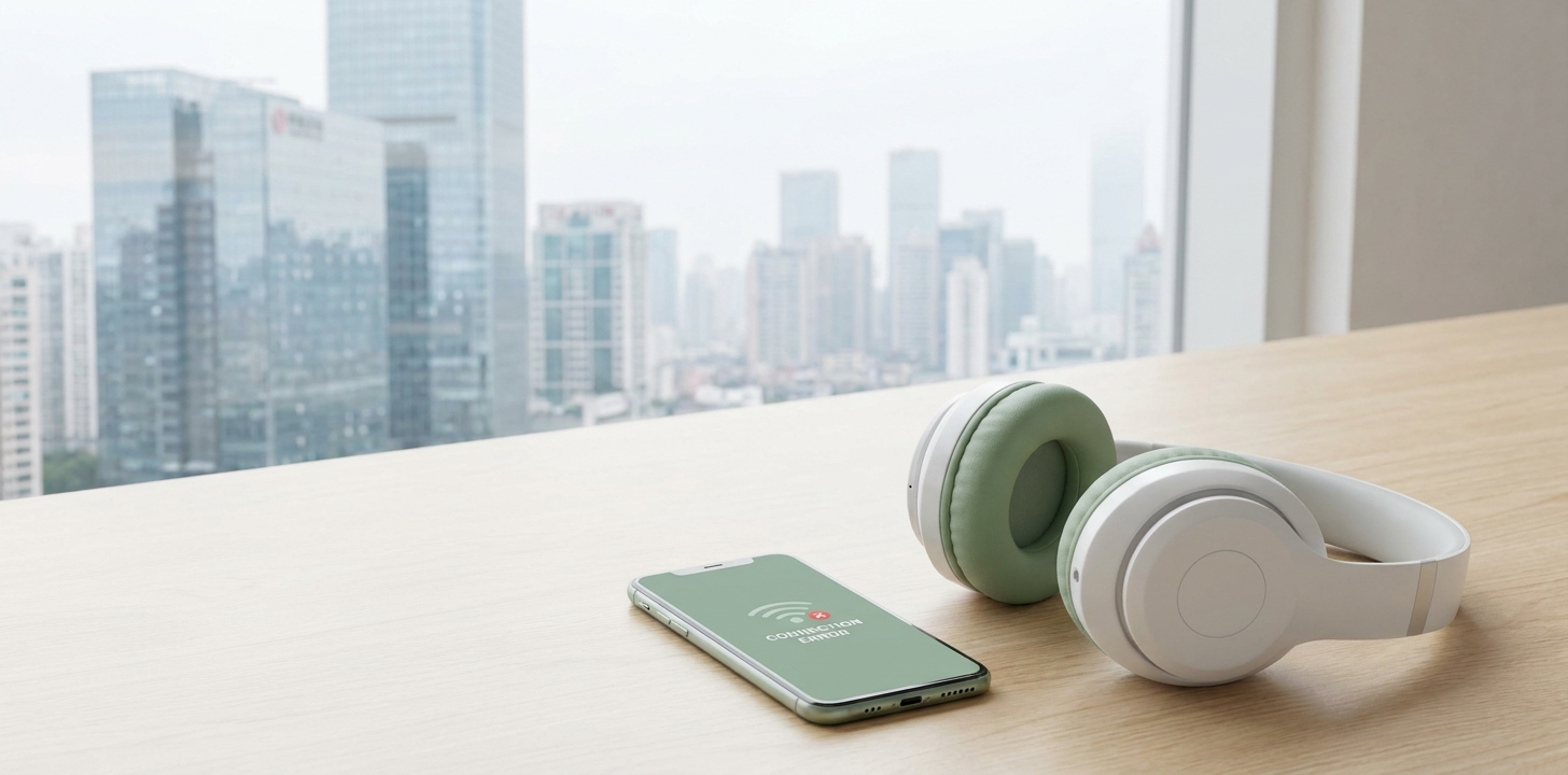 中国でSpotifyが使えない状態を示すイメージ