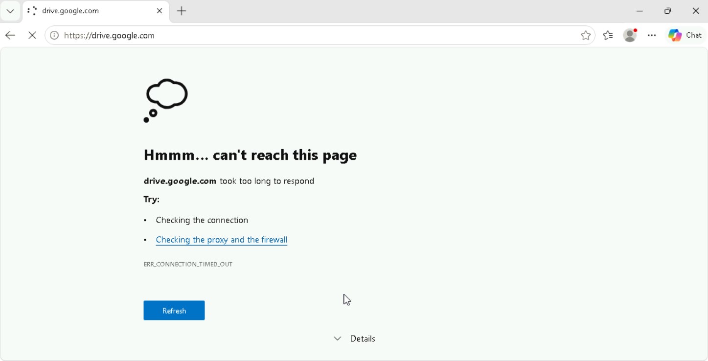 Google Drive VPNなし