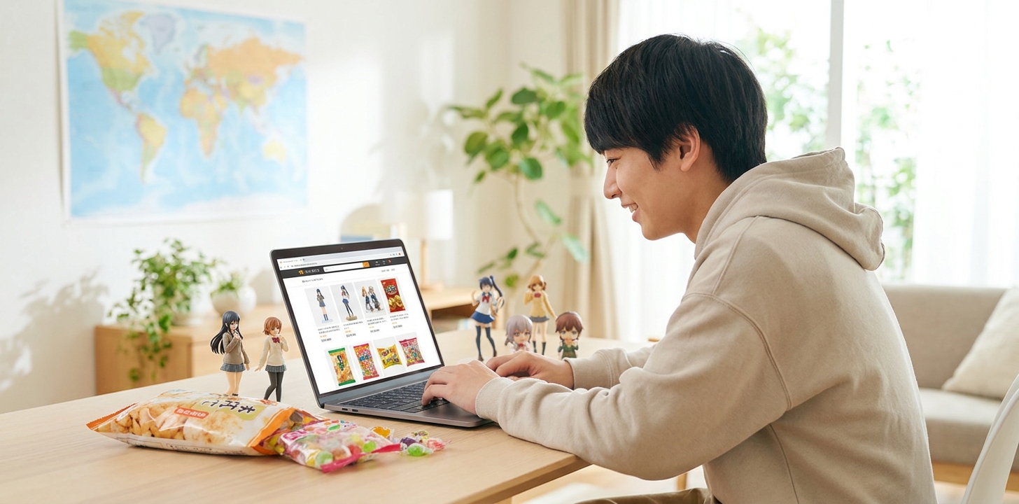 Comparing two Japan proxy shopping services on a balance scale