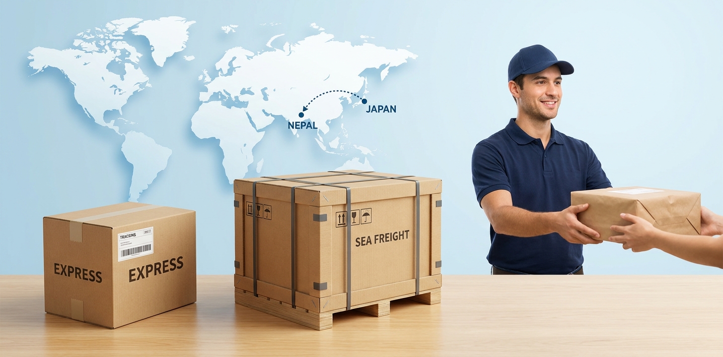 日本からネパールへ荷物を送る3つの方法のイメージ