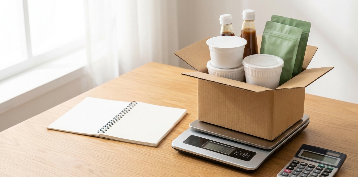 日本の食品をシンガポール向けに仕分けるイメージ