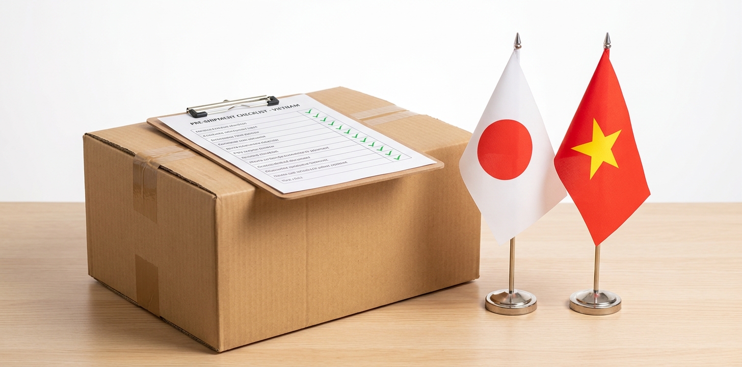 ベトナムに荷物を送る前の最終チェックリストのイメージ