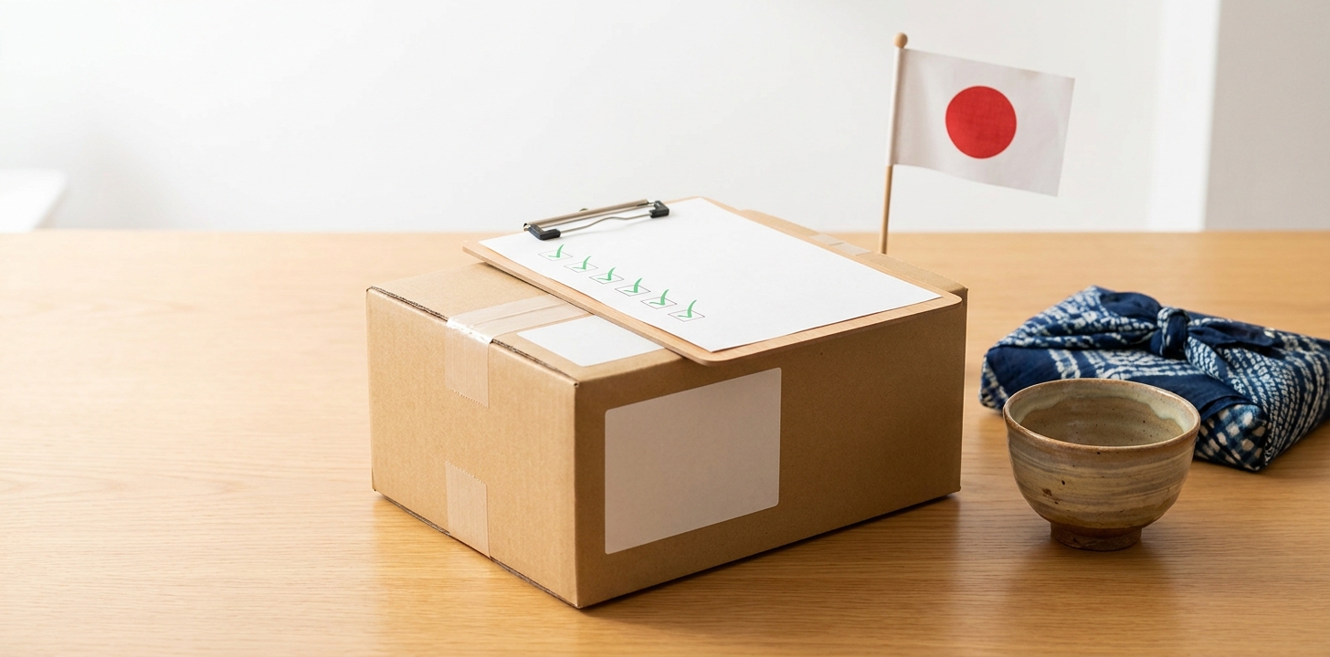 和食器の海外発送チェックリストのイメージ